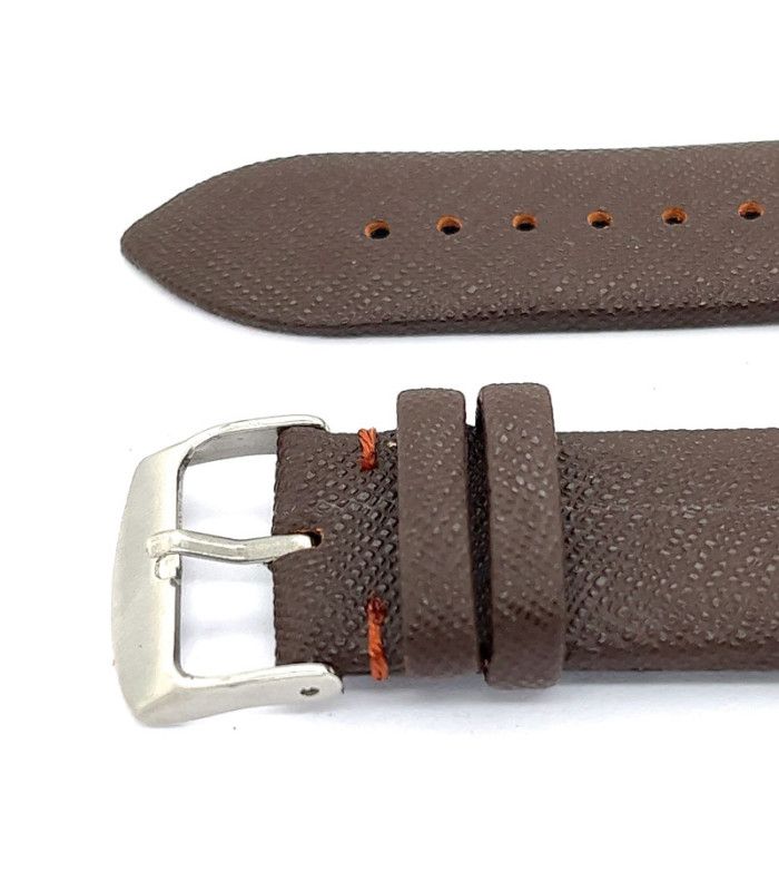 Correas de Reloj de Piel grabado Saffiano. Ref 411