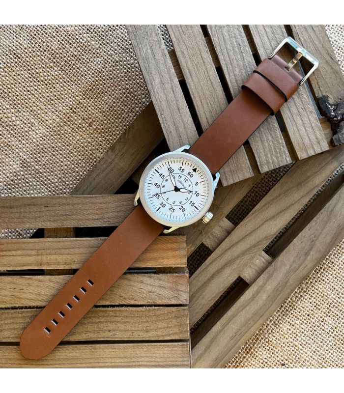 Pasek vintage bez szwów gruba skóra – Diloy 383