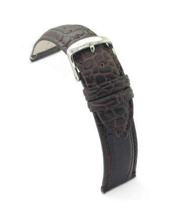 Pasek do zegarka skóra tłoczenie krokodyl klasyczny – Diloy 412