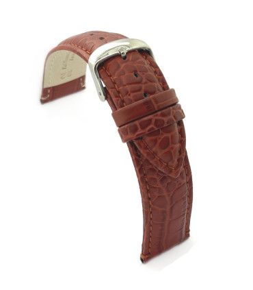 Pasek do zegarka skóra tłoczenie krokodyl klasyczny – Diloy 412