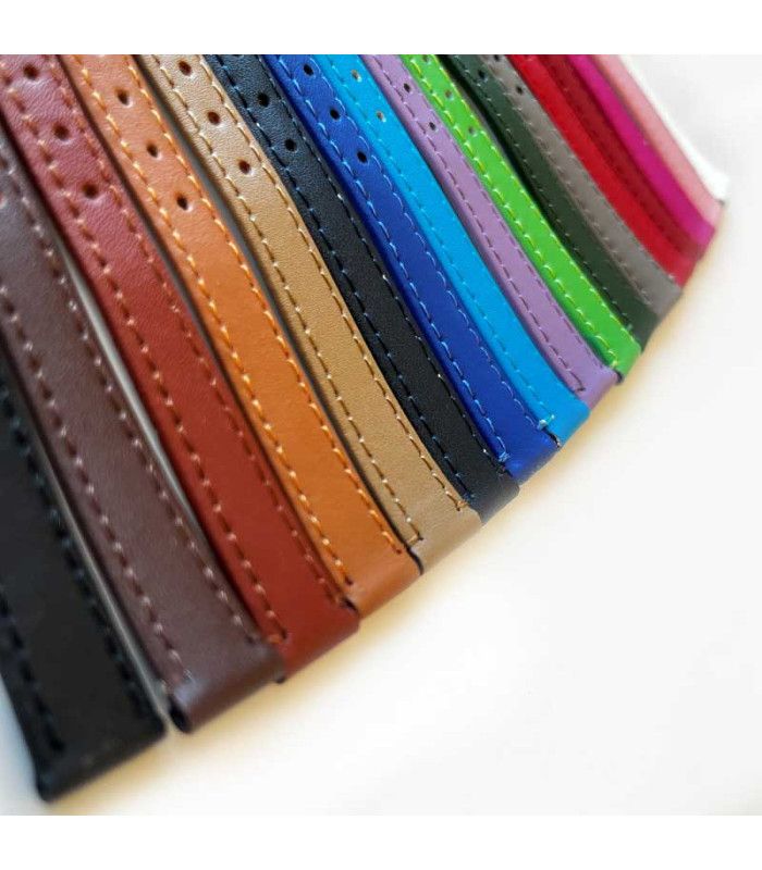 Skórzany pasek Diloy 304 – Klasyczny, gładki, szyty, płaski