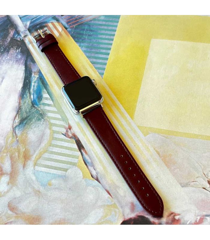 Skórzany pasek Diloy 304 – Klasyczny, gładki, szyty, płaski