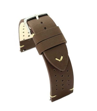 Pasek rally racing vintage skóra olejowana szyty ręcznie – Diloy 435